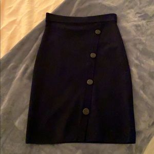 Dark navy pencil skirt